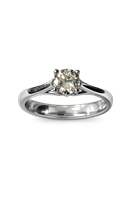 Anello Donna in Oro bianco Diamante Vidali Gioielli ANOR-108-34